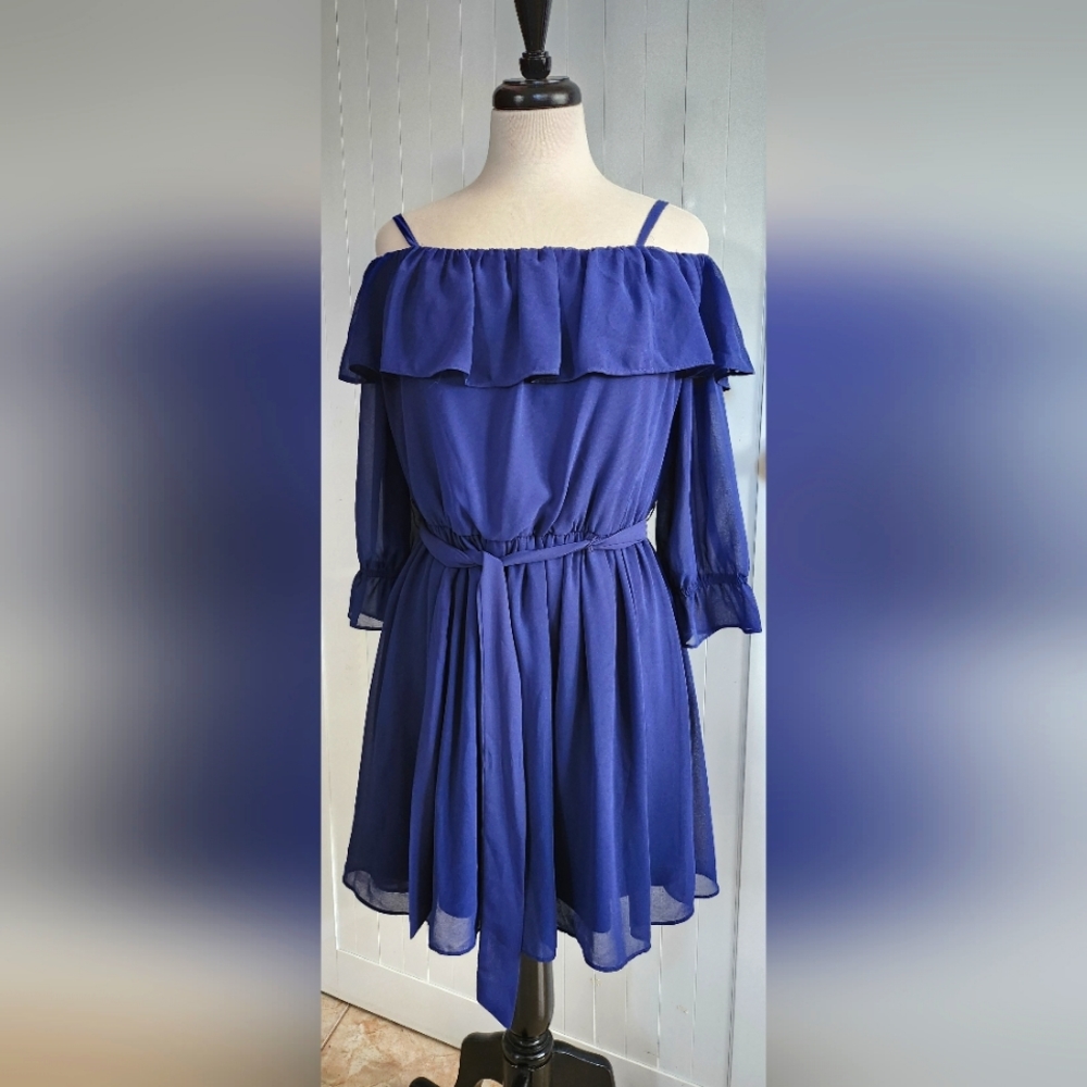 Blue dress from byxby. Size large